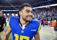 Puka Nacua at NFC Wild Card Round-Minnesota Vikings at Los Angeles Rams - Source: Imagn